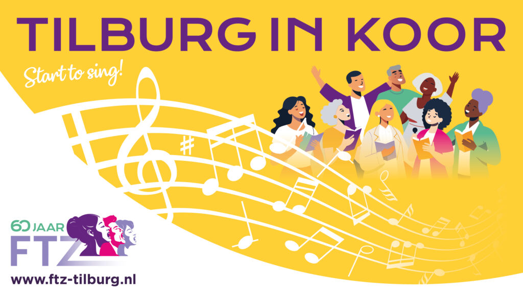 Tilburgse koren verrassen de stad tijdens de Tilburg in Koor! in Tilburg