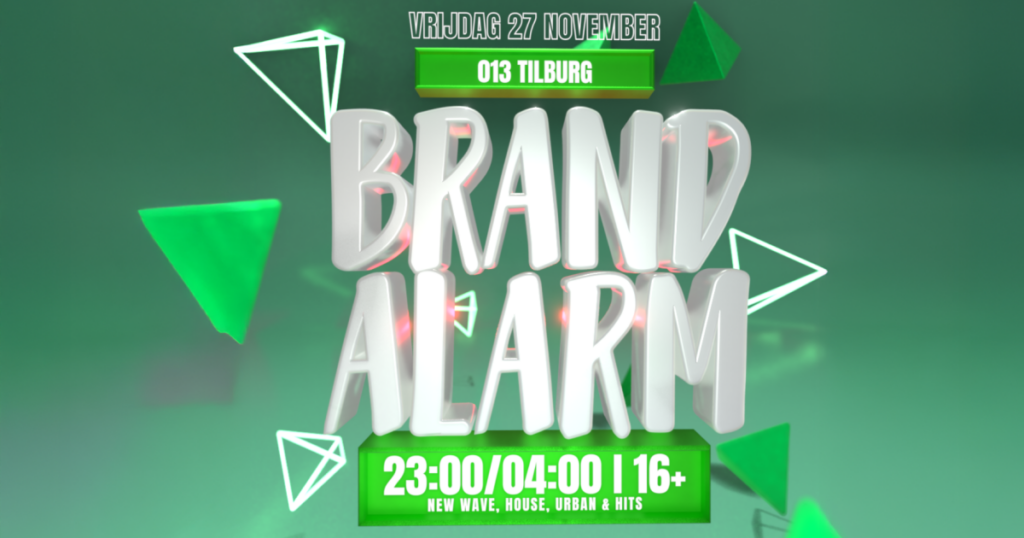 Brandalarm 16+ in Tilburg
