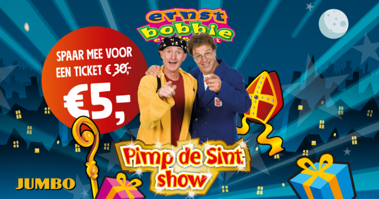 Ernst, Bobbie & de Rest – Pimp de Sint Show — Uitgaan in Tilburg