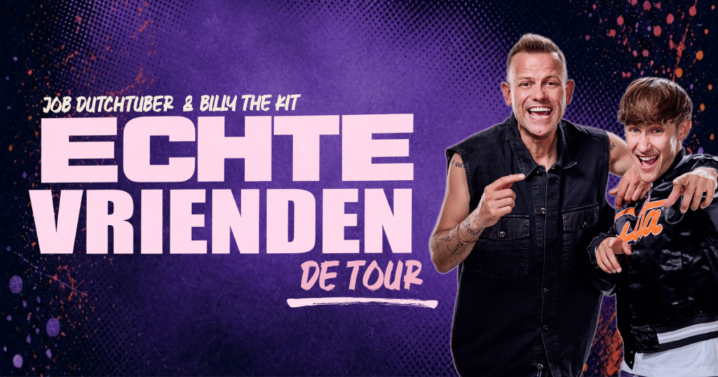 Job Dutchtuber & Billy the Kit – Echte Vrienden de Tour in Tilburg
