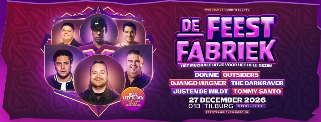 De Feestfabriek 2026 in Tilburg